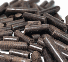 Pellets produced from palm kernel shell (pks)