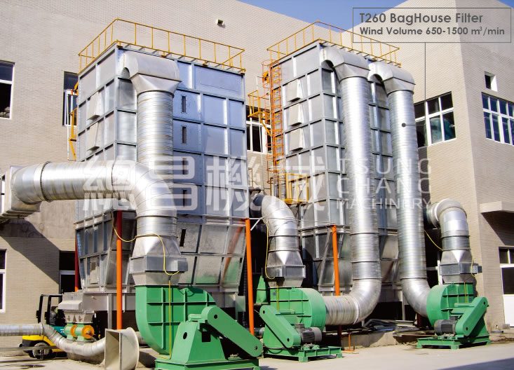 T260 baghouse filter installed at a large plant