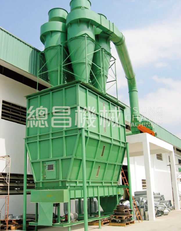 TSUNG CHANG sawdust storage bin on site