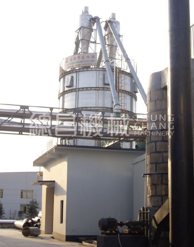 Large steel-framed TSUNG CHANG storage silo